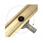 Трап душевой Rea Pure Neo Pro Mirror Gold Трап душевой Rea Pure Neo Pro Mirror Gold